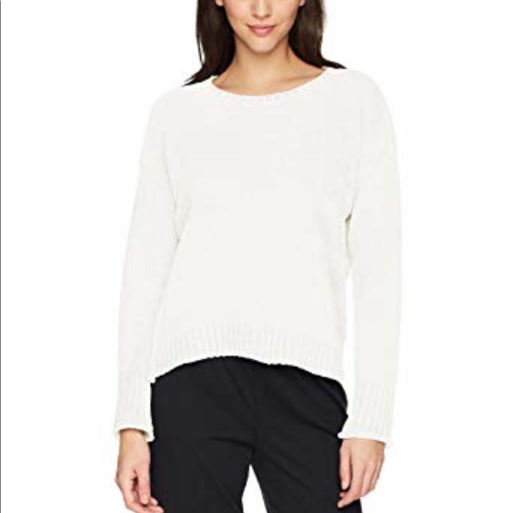 PJ Salvage chenille white sweater small